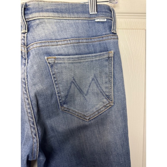 MOTHER The Weekender Ankle Fray Jeans Distressed Flare Denim Women's Size 28 (G) - Picture 10 of 16